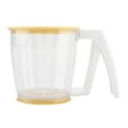 Hand held Cup Flour Sifter Strainer Powder Mesh Sieve Baking Supplies ...