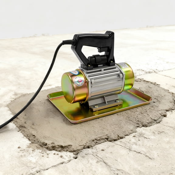 Hand-held Flat Plate Vibrator, Electric Troweling Concrete Vibrator, Portable Cement Vibrating Machine For Concrete And Mortar Floors On Construction Sites