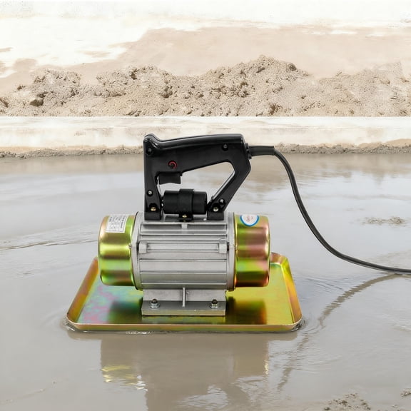 Hand-held Flat Plate Vibrator, Electric Troweling Concrete Vibrator, Portable Cement Vibrating Machine for smoothing and compacting corners and edges