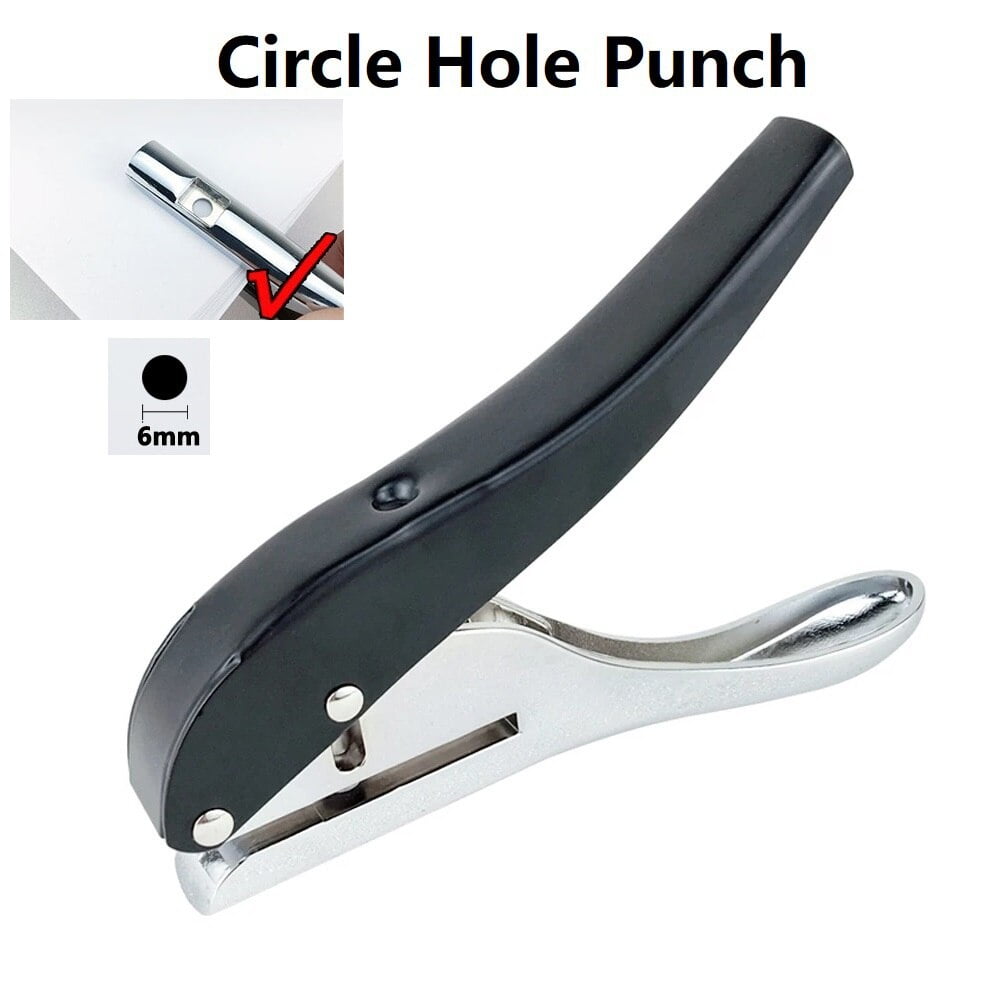 Hand-held Hole Punch 3/6/8/10mm Hole Circle Punching Tool For ID Cards ...