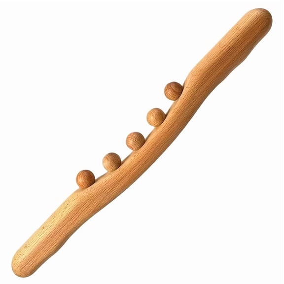 Hand-held Wooden Scraping Stick Massage Tool for Neck, Arms, Legs, Back & Waist - Muscle Relaxation and Body Shaping Tool