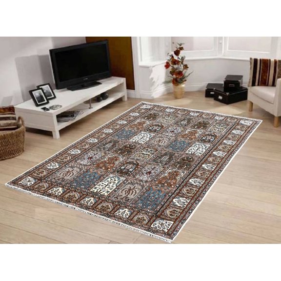 Hand knotted Blended wool Area Rug for living room, great room, bedroom, Bakhtiyar Design