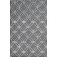 thumbnail image 1 of Hand-knotted Tibetan Modern Geometric Blue Wool Rug - 6' x 9', 1 of 2