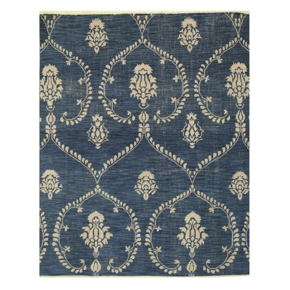 Hand-knotted Wool Blue Traditional Oriental Royal Rug