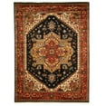 thumbnail image 1 of Hand-knotted Wool Navy Traditional Oriental Serapi Rug, 1 of 8