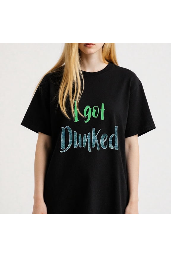 Hand lettered Graphic for Everyone Funny Dunking themed Casual Tee print T Shirt