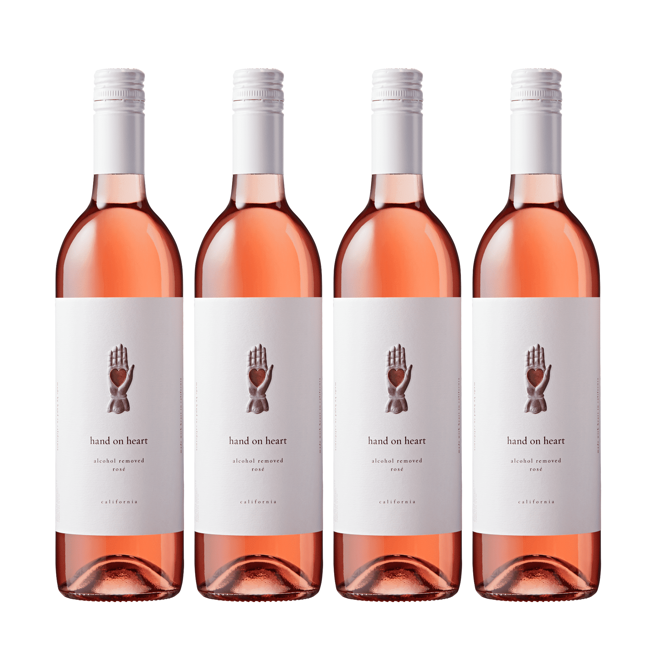 Hand on Heart Non-Alcoholic Rose - 4 Pack (750ml)