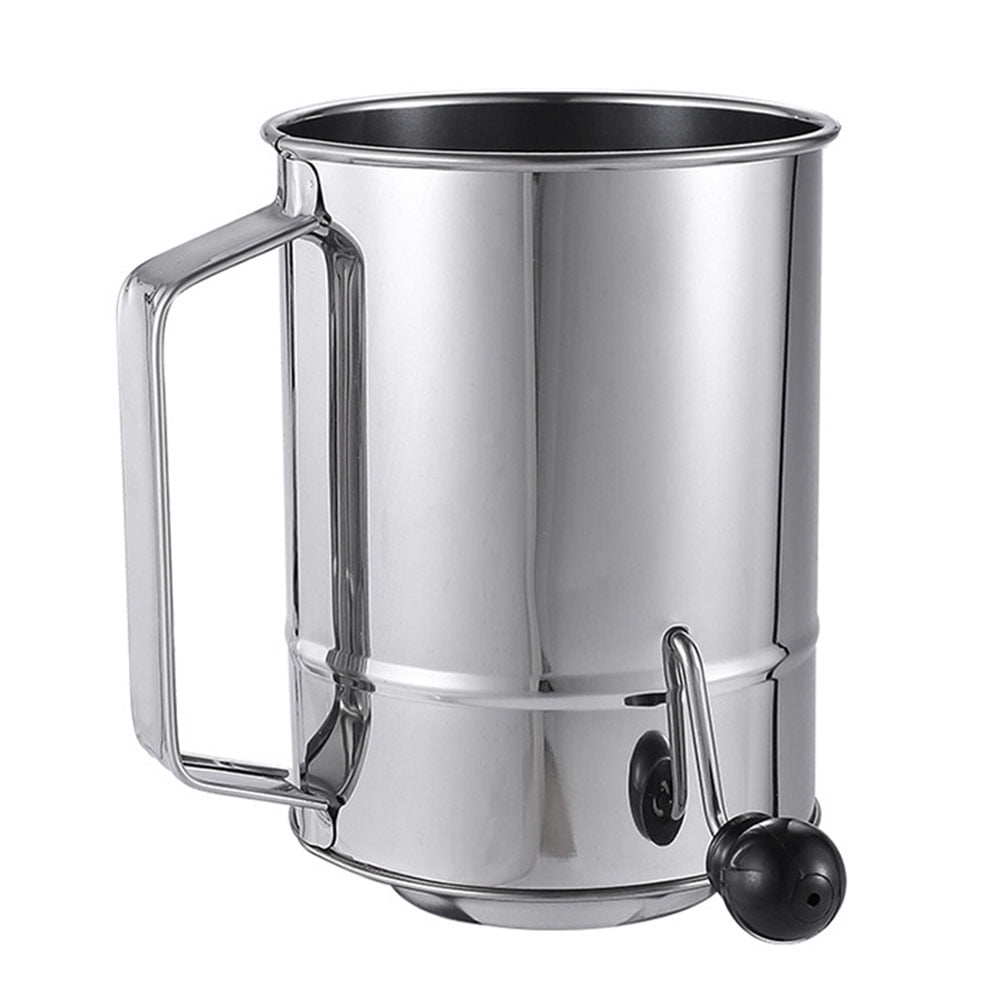 Handoperated Powder Sieve Kitchen Flour Filter Rotary Crank Sieves