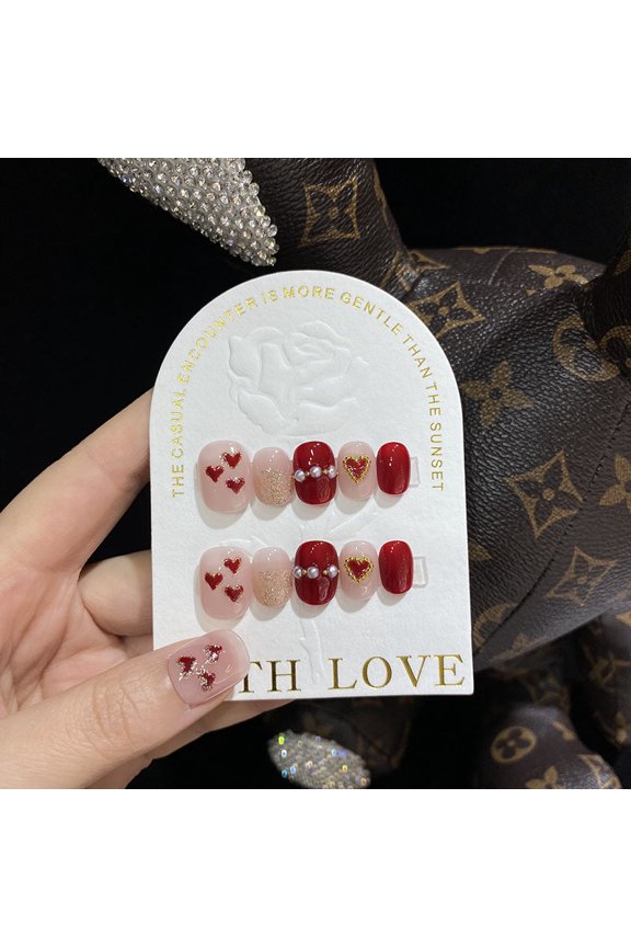 Hand-painted Armor Red Love Pearl