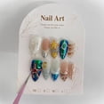 thumbnail image 1 of Hand-painted Happy Underwater World Manicure, 1 of 5