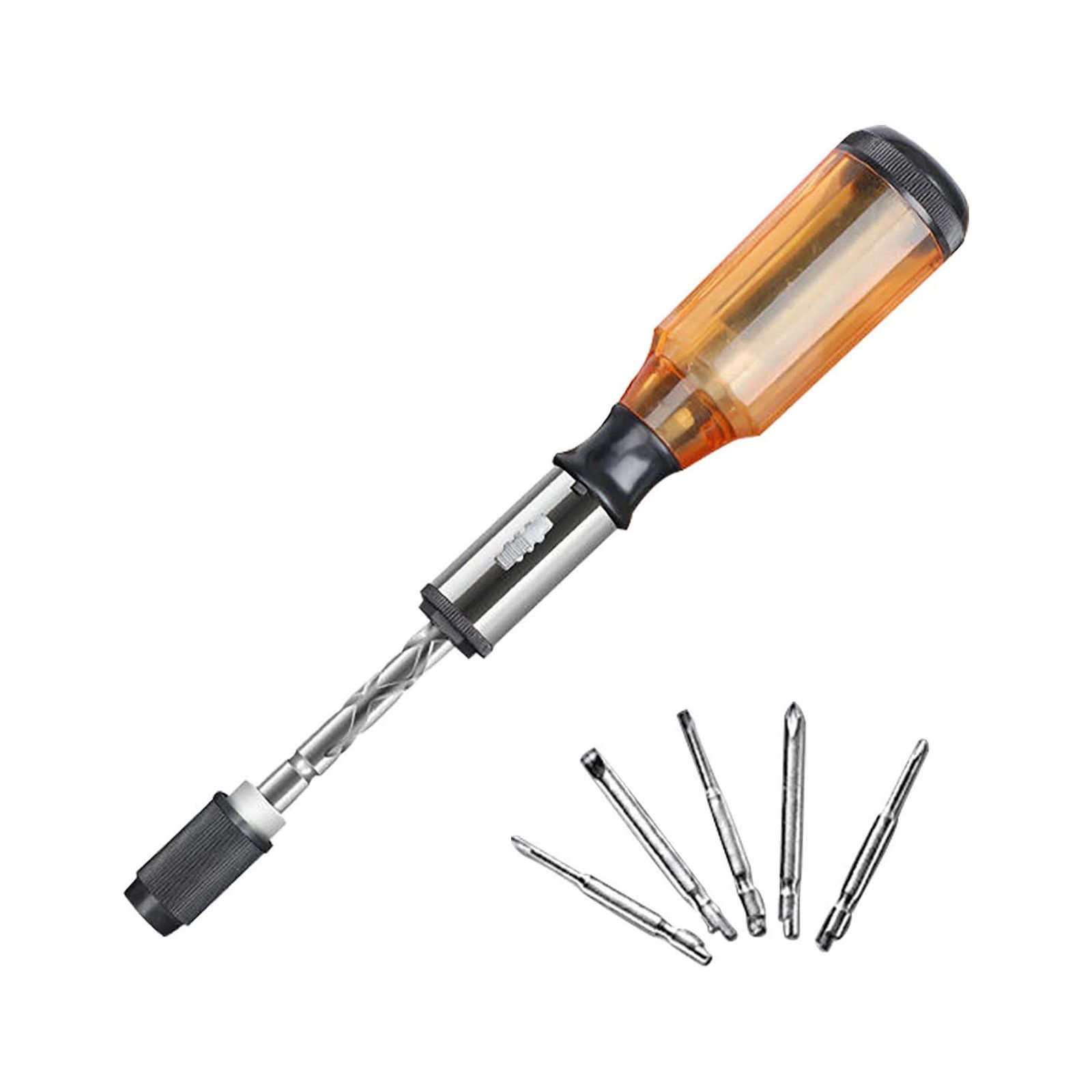 Hand pressed Forward And Reverse Push type Ratchet Semi automatic Screwdriver Walmart