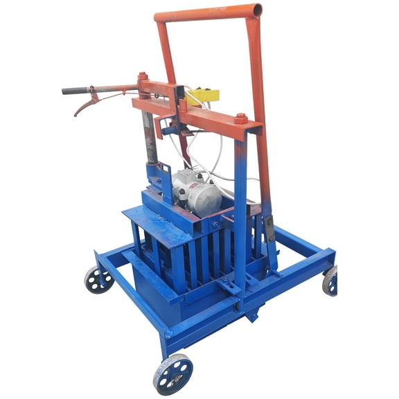 Hand-propelled Hollow Soil Block Brick Molding Machine Concrete Brick Machine 220V