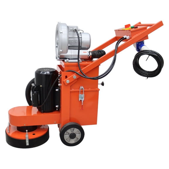 Hand-push Cement Concrete Ground Grinder with Dust Suction Fan 220V 4KW
