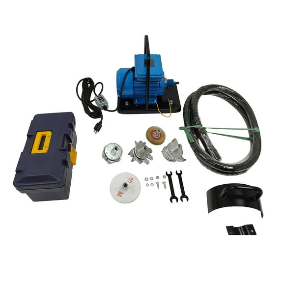 Hand-pushed Electric Deck Rust Remover Steel Plate Surface Derusting Machine with 5 Brush Heads