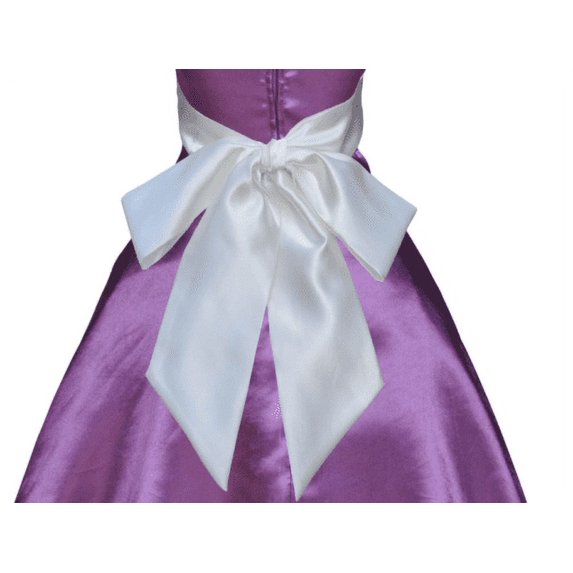 Hand tie Satin Sash for Bridal Shower Special Occasion Wedding Decoration Pageant Birthday Wedding Accessory Party Accessory DIY Plain Sash