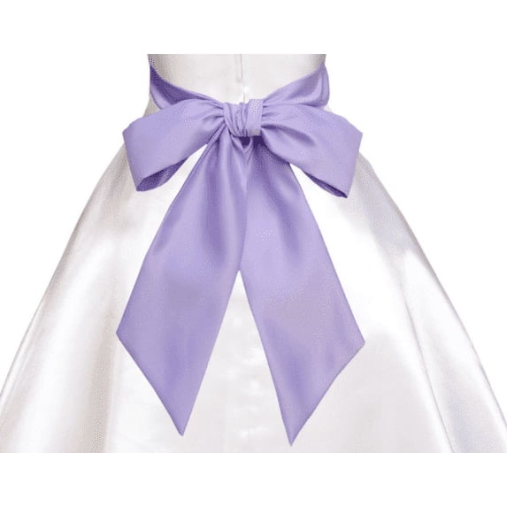 Hand tie Satin Sash for Bridal Shower Special Occasion Wedding Decoration Pageant Birthday Wedding Accessory Party Accessory DIY Plain Sash