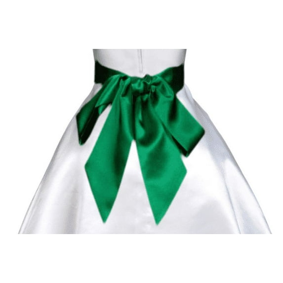 Hand tie Satin Sash for Bridal Shower Special Occasion Wedding Decoration Pageant Birthday Wedding Accessory Party Accessory DIY Plain Sash