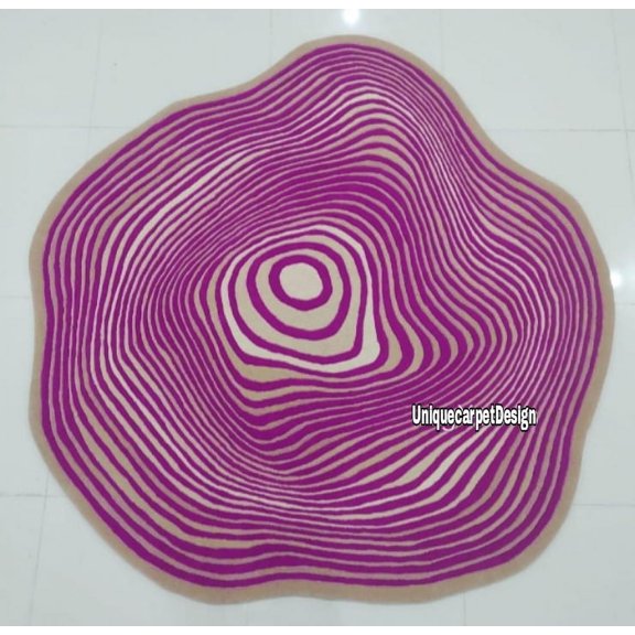 Hand tuffted woolen rugs.Baicking cloth, metarial .newzealand wool circle abstract rugs for living room,kids room.Customizes eccept, thiknesh,12 mm