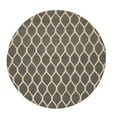 thumbnail image 1 of Hand-tufted Wool Charcoal Transitional Geometric Chain-Link Rug, 1 of 3