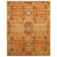 thumbnail image 1 of Hand-tufted Wool Gold Transitional Floral Piazza Rug, 1 of 3