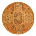 thumbnail image 1 of Hand-tufted Wool Gold Transitional Floral Piazza Rug, 1 of 3