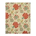 thumbnail image 1 of Hand-tufted Wool Ivory Transitional Floral Spring Garden Rug, 1 of 3
