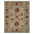 thumbnail image 1 of Hand-tufted Wool Ivory Transitional Floral Suzani Rug, 1 of 5