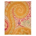 thumbnail image 1 of Hand-tufted Wool Orange Transitional Floral Paisley Rug, 1 of 3