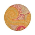 thumbnail image 1 of Hand-tufted Wool Orange Transitional Floral Paisley Rug, 1 of 10