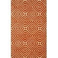 thumbnail image 1 of Hand-tufted Wool Orange Transitional Geometric Marla Rug, 1 of 4