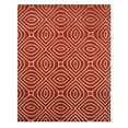 thumbnail image 1 of Hand-tufted Wool Red Contemporary Geometric Marla Rug, 1 of 5