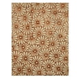 thumbnail image 1 of Hand-tufted Wool & Viscose Beige Transitional Trellis Sunflower Rug, 1 of 5
