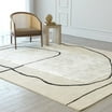 Premium Hand Tufted Rug with Cubic pattern made with 100% New Zealand ...