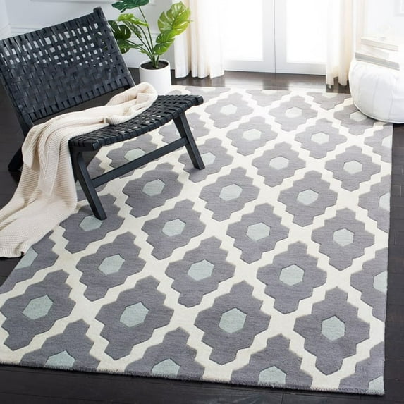 Hand-tufted pure wool rug, perfect for adding warmth and style
