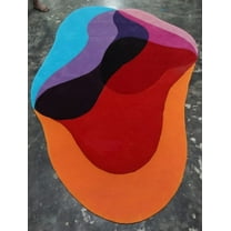 Hand tufted wool rug