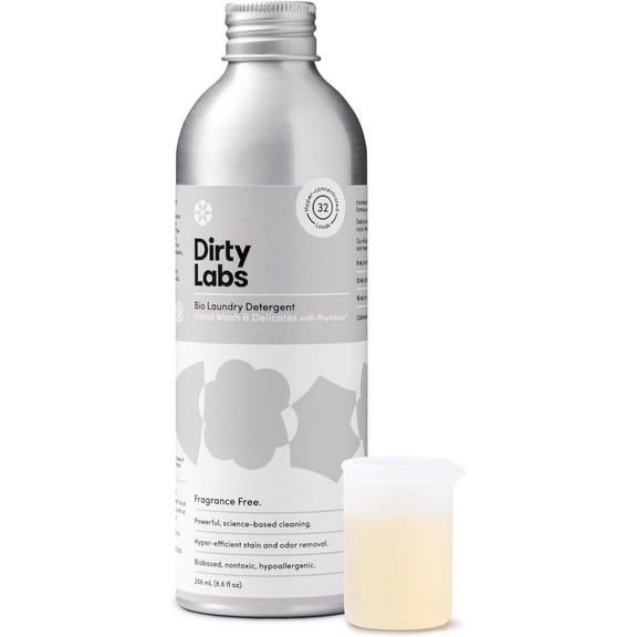 Hand wash and delicate fragrance-free biological enzyme laundry detergent, 32 uses