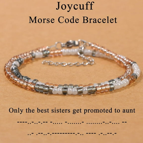 Hand-woven Adjustable Bead Crystal Multi-layer Password Bracelet