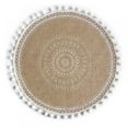 thumbnail image 1 of Hand-woven Coaster Ins Placemat Cotton And Linen Dining Table Insulation Pad Shooting Props Home Retro Jute Decorative Mat, 1 of 7
