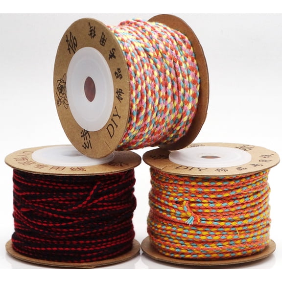 BESTOYARD Hand Woven Rope Jewelry Braided Rope Assorted Color DIY Crafts for DIY Fans 1Pcs