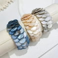 thumbnail image 1 of Hand-woven Round Shell Scale Shell Bracelet, 1 of 2