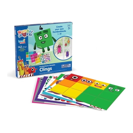 Numberblocks Reusable Cling Stickers