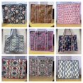 thumbnail image 1 of HandBlock Print Quilted Shoulder Bags Beach Tote, 1 of 11