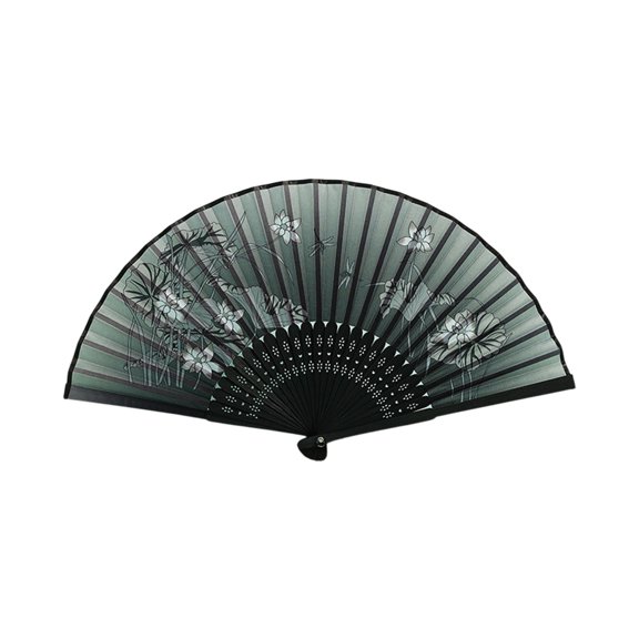 HandHeld Silk Folding Fan with Bamboo Frames 8.6" Chinese Style Hand Fan for Dancing Cosplay Wedding Party Props Decoration,Birthday gift