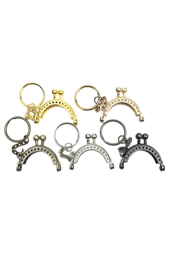 1Set Metal Purse Frame Snap Closure Handbag Accessories Golden DIY Craft Retro Design for Friends Families