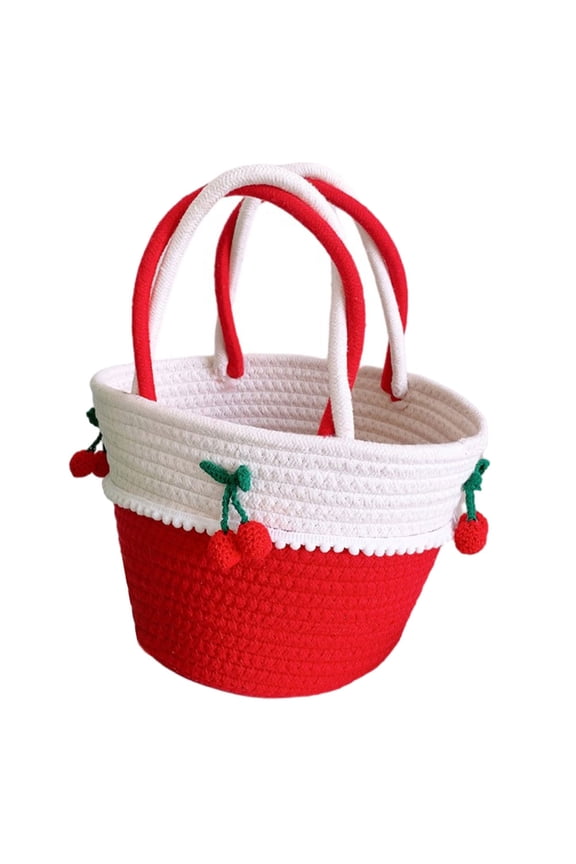 Handbag Beach Tote Summer Purses for Women 2022 Shoulder The Outdoor High Capacity Wallet Cotton Thread Baby