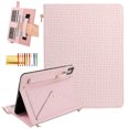 thumbnail image 1 of Handbag Case for iPad Air 11" 2024/iPad Air 4 & 5 10.9"/iPad Pro 11" 2022/2021/2020/2018,Folio Stand PU Leather Pencil Holder Shoulder Hand Strap Card Slots Magnetic Envelope Wallet Cover,Pink, 1 of 7
