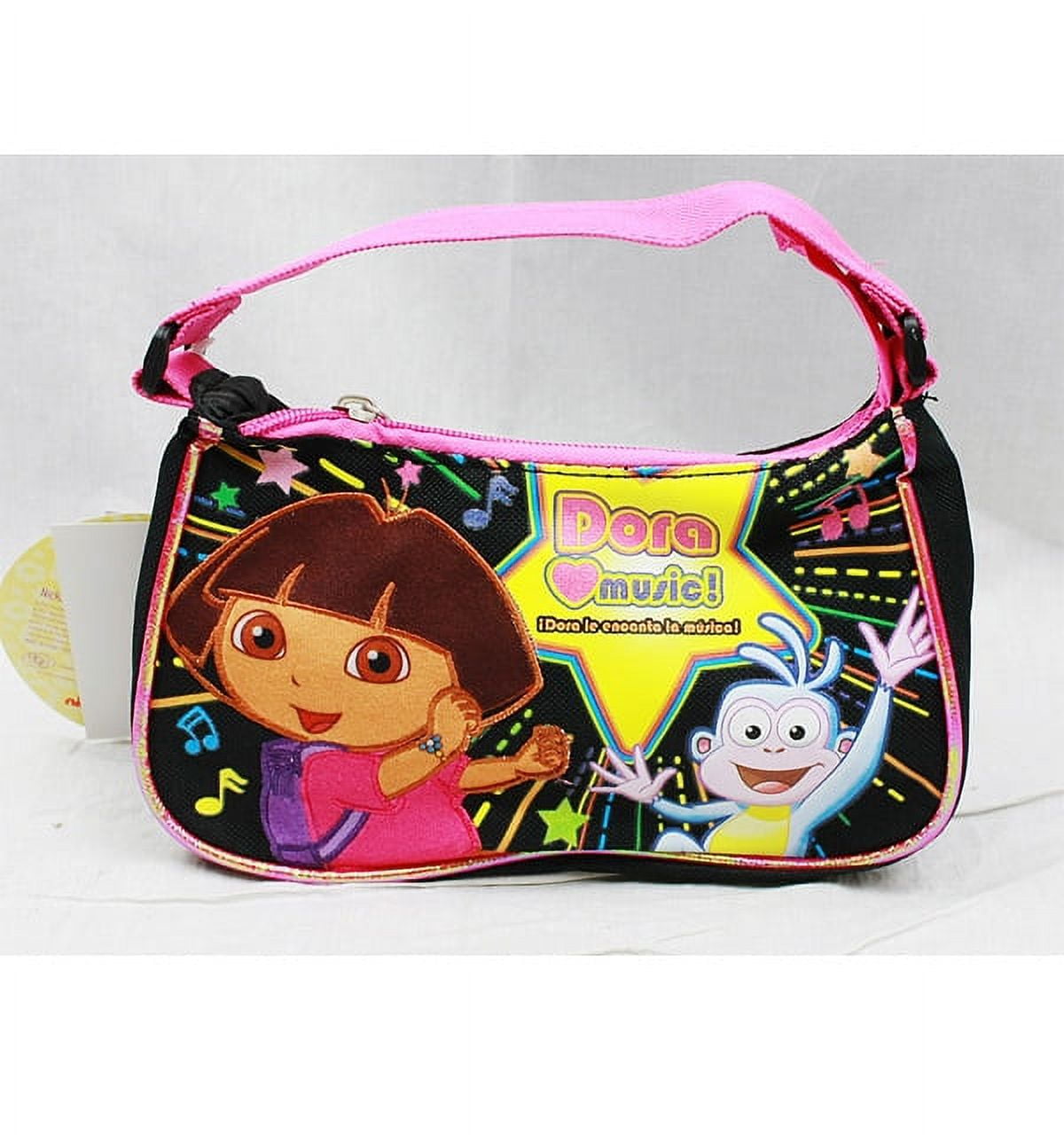 Dora the Explorer Star Black/Pink Girls String Purse/Cross Shoulder Bag/ Wallet | eBay