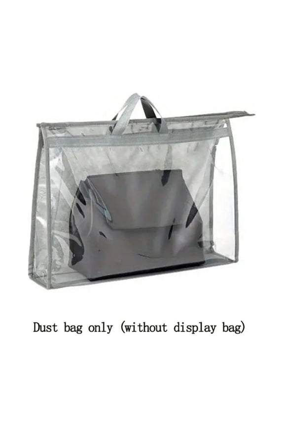 Handbag Dust Bags Clear Purse Storage Organizer For Closet, Zipper Hanging Storage Bag For Handbags