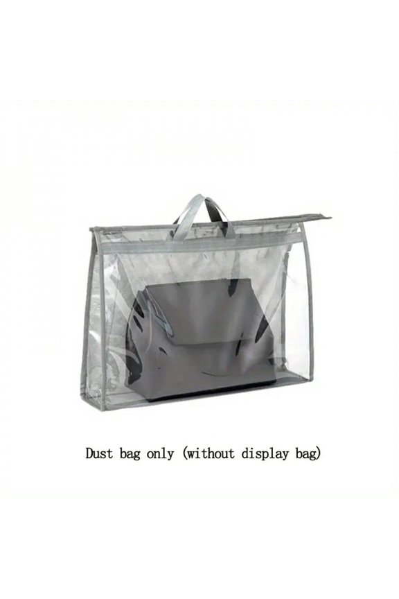 Handbag Dust Bags Clear Purse Storage Organizer For Closet, Zipper Hanging Storage Bag For Handbags