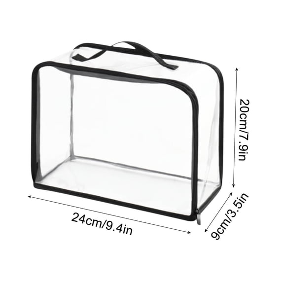 Handbag Dust Bags, Clear Purse Storage Organizer, Plastic Dustproof Handbag Cover Transparent Purse Protector 9.4*3.5*7.9In